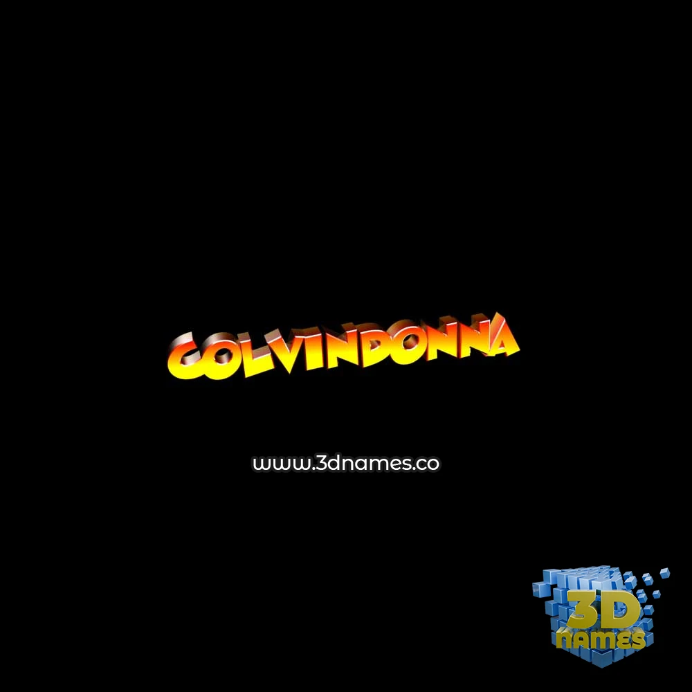 colvindonna in Black Background style - 3D name wallpaper