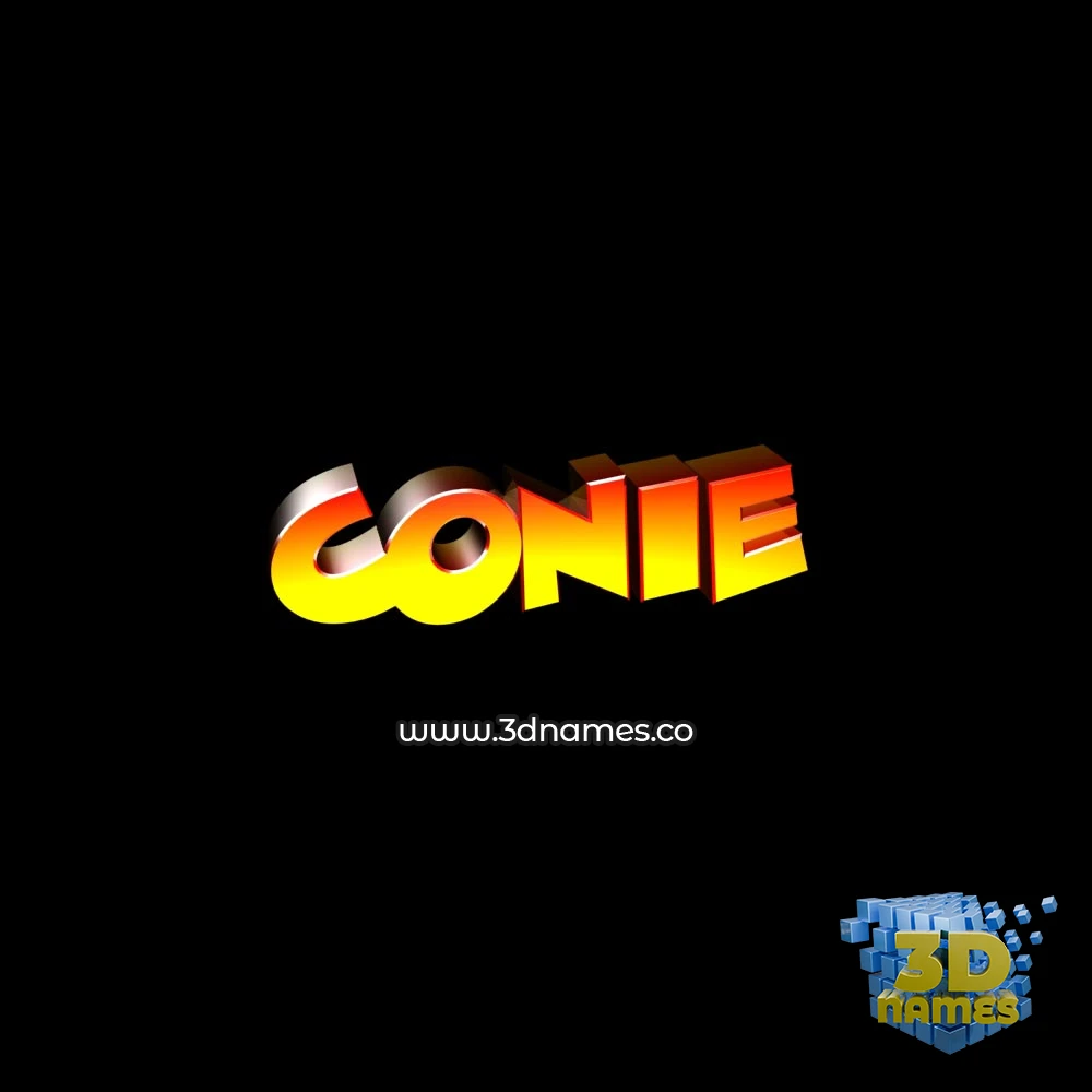 conie in Black Background style - 3D name wallpaper