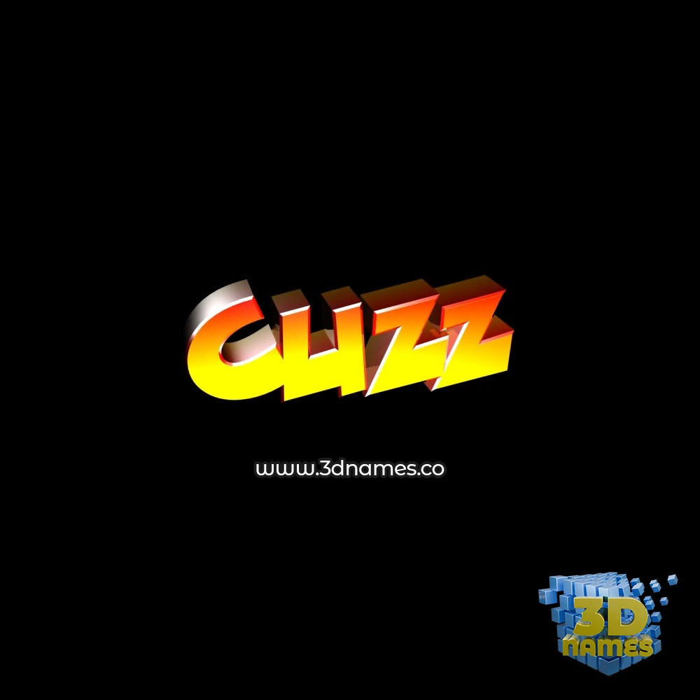 cuzz in Black Background style - 3D name wallpaper