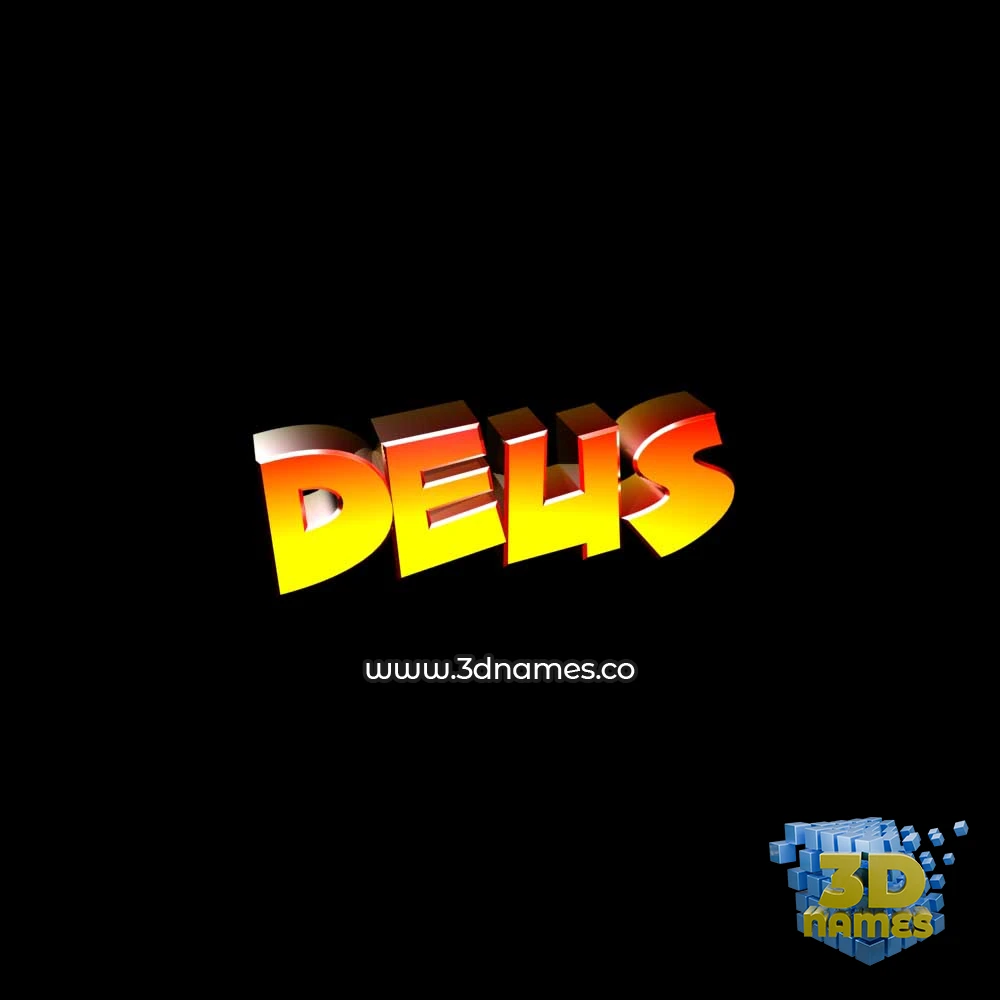 deus in Black Background style - 3D name wallpaper
