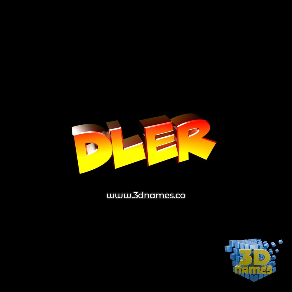 dler in Black Background style - 3D name wallpaper