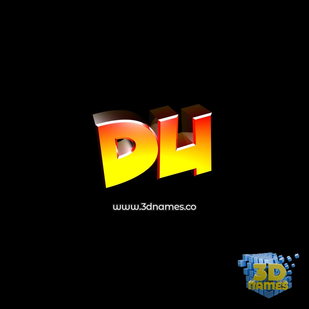 du in Black Background style - 3D name wallpaper