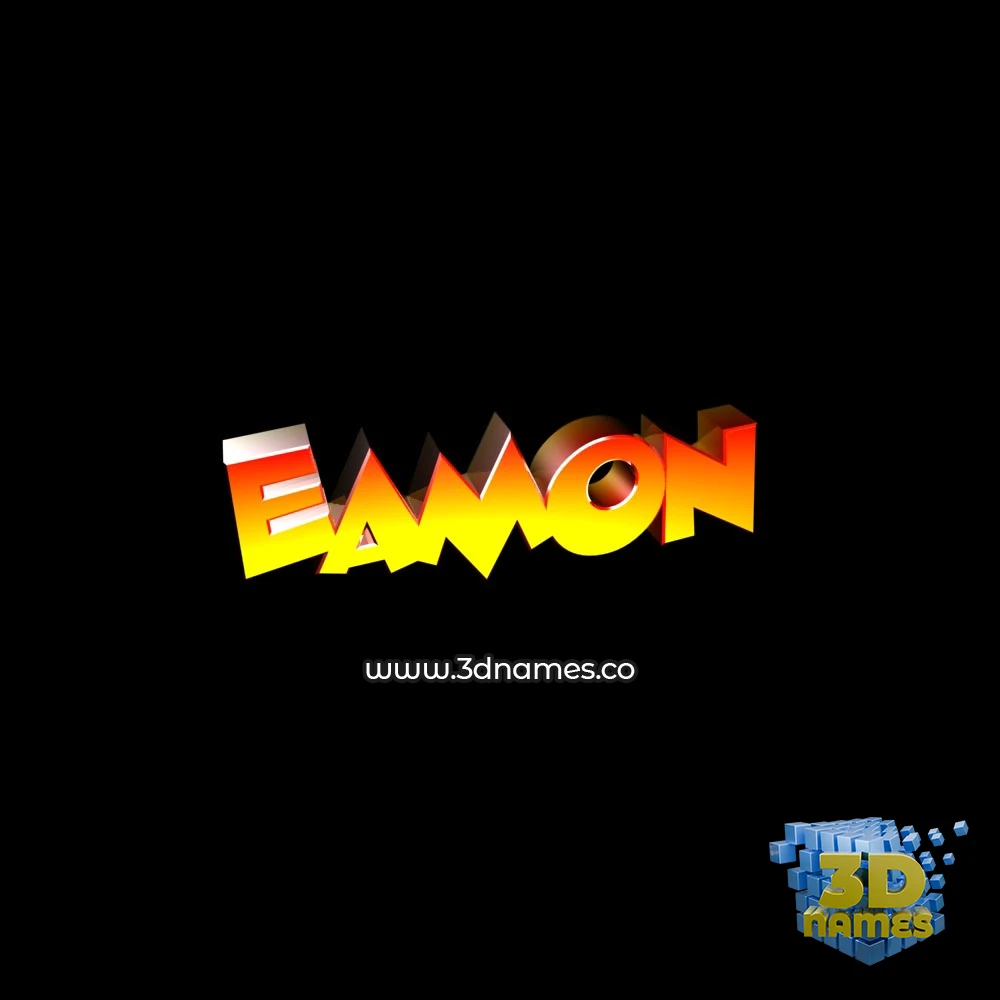 eamon in Black Background style - 3D name wallpaper