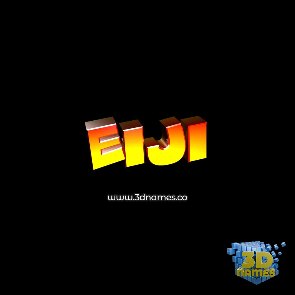 eiji in Black Background style - 3D name wallpaper