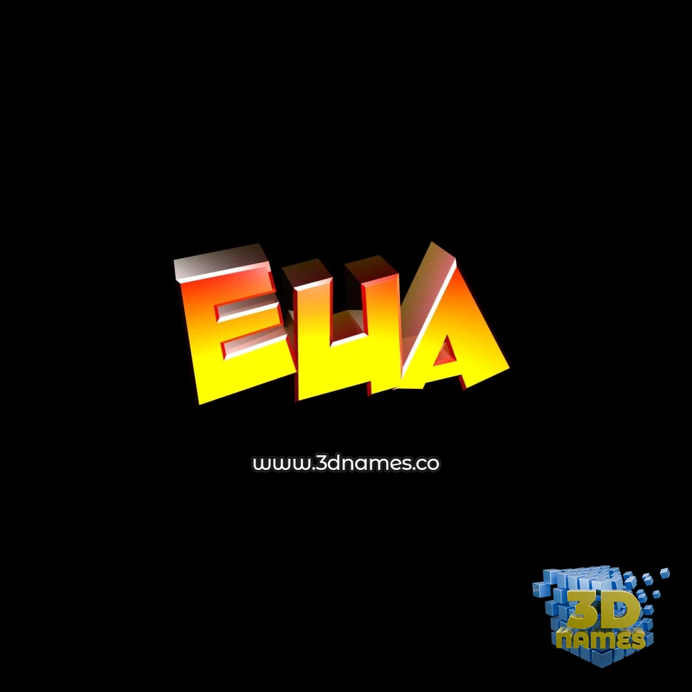 eua in Black Background style - 3D name wallpaper