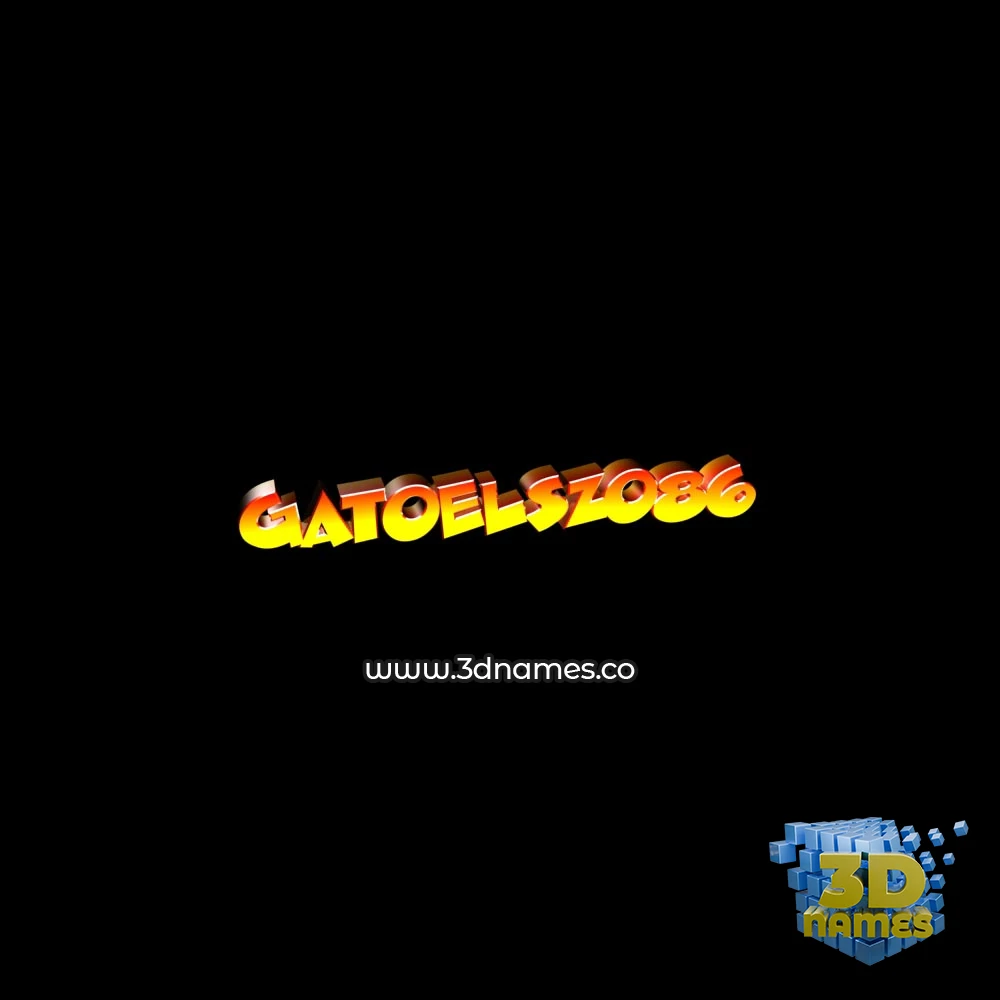 gatoelsz086 in Black Background style - 3D name wallpaper