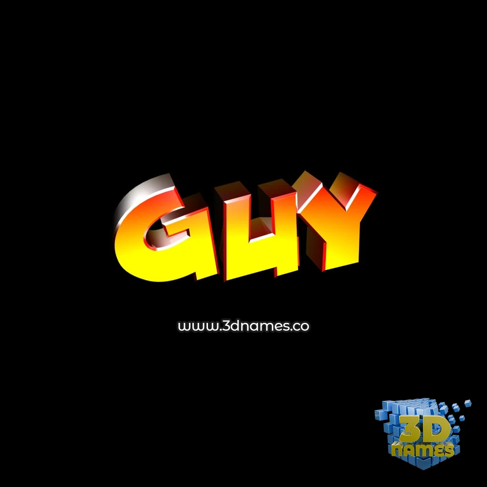 guy in Black Background style - 3D name wallpaper