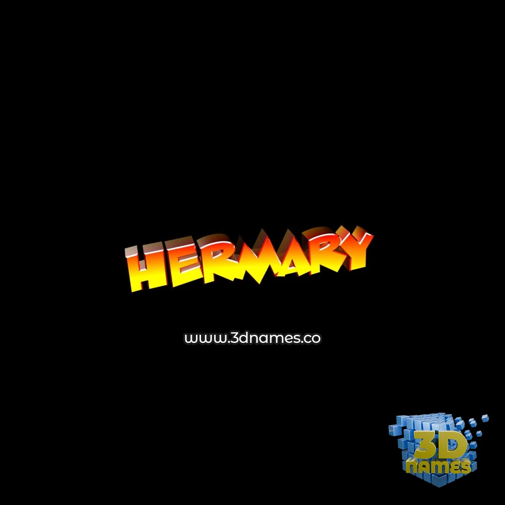 hermary in Black Background style - 3D name wallpaper