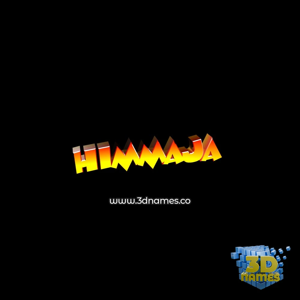 himmaja in Black Background style - 3D name wallpaper