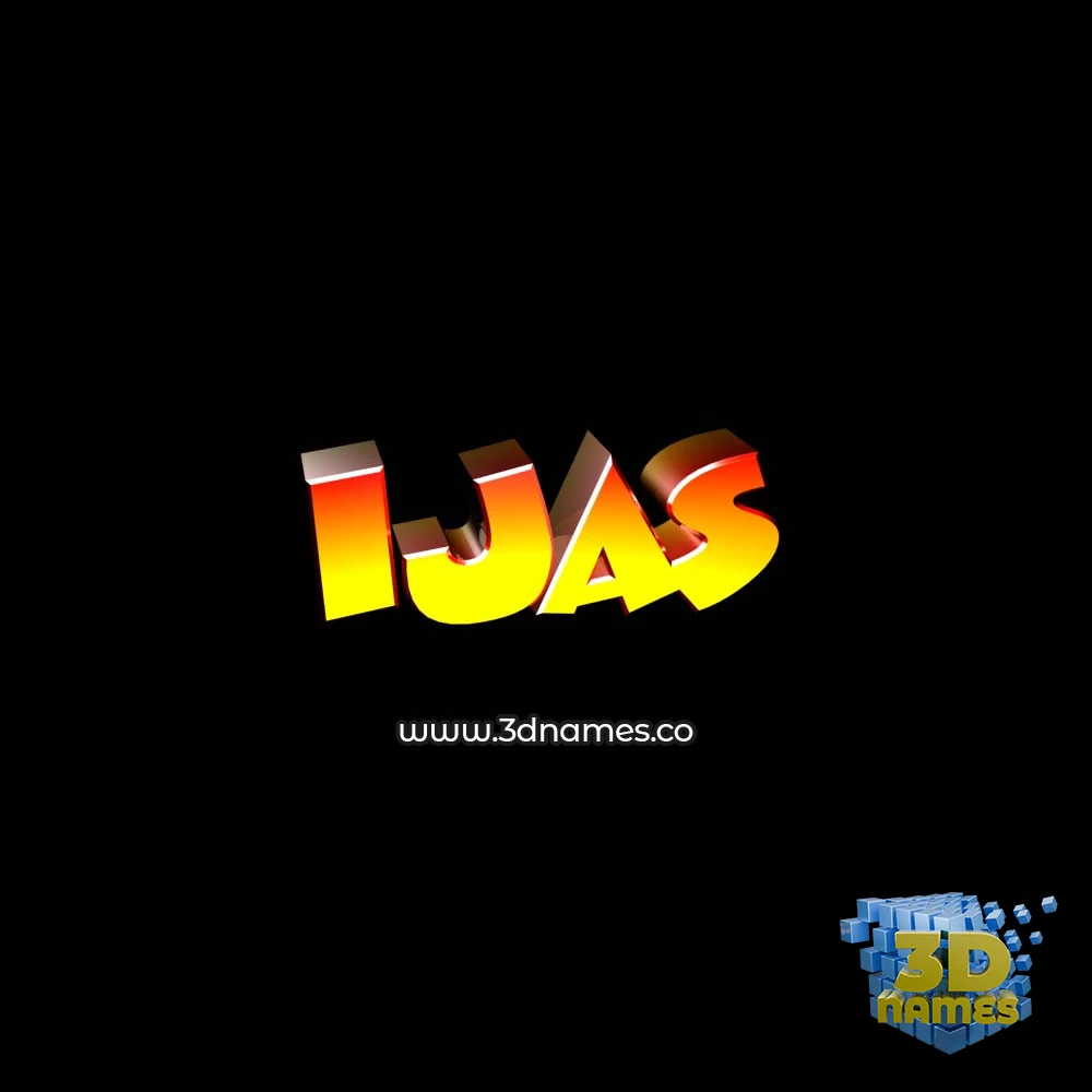 ijas in Black Background style - 3D name wallpaper