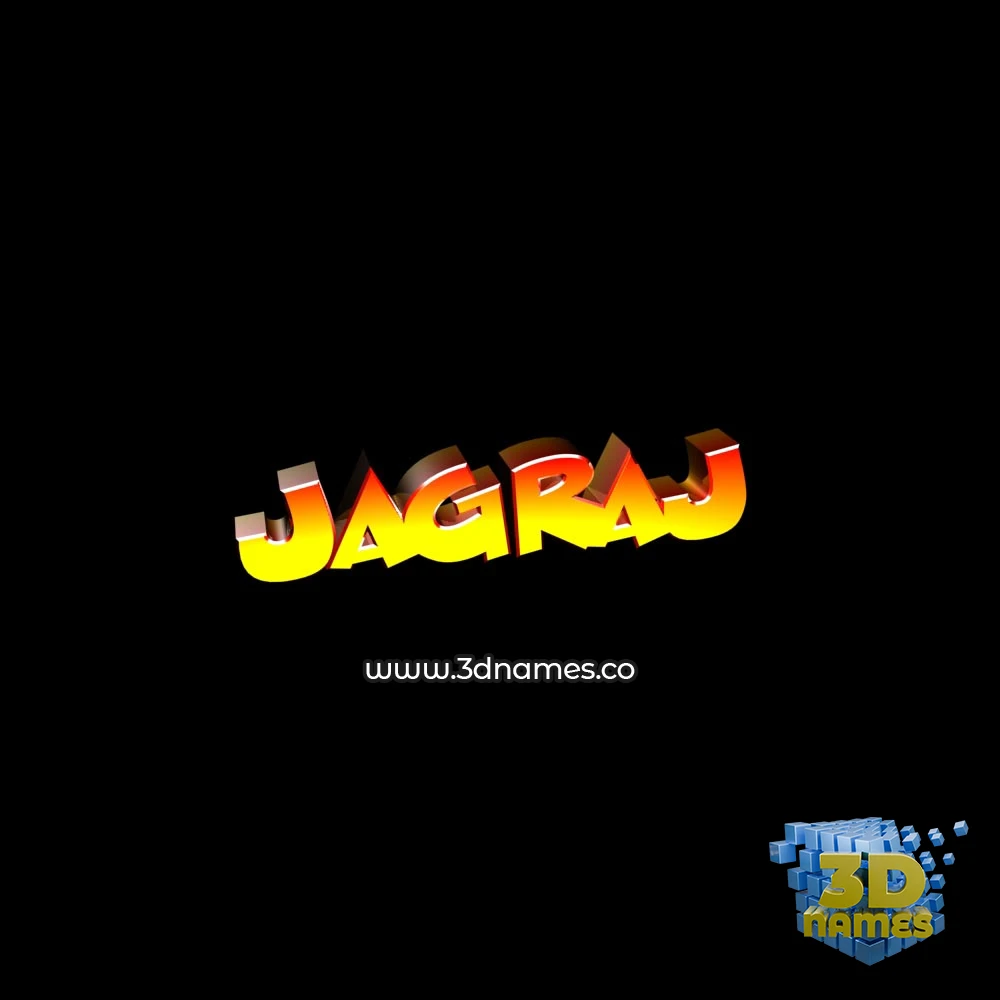 jagraj in Black Background style - 3D name wallpaper