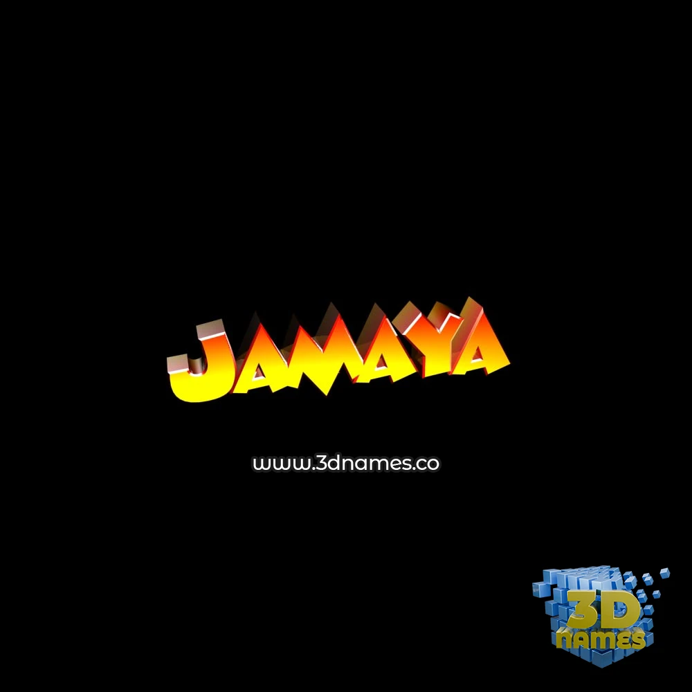 jamaya in Black Background style - 3D name wallpaper