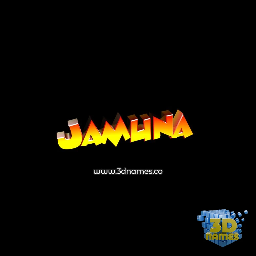 jamuna in Black Background style - 3D name wallpaper