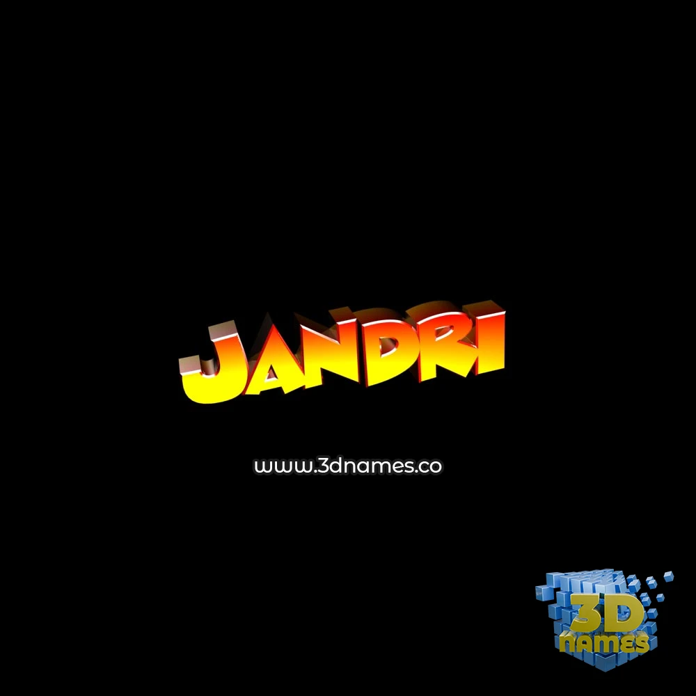 jandri in Black Background style - 3D name wallpaper