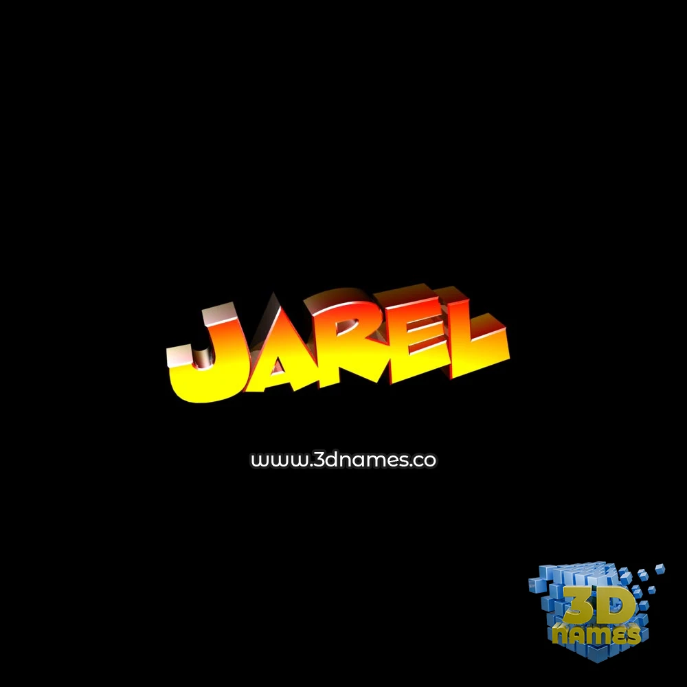 jarel in Black Background style - 3D name wallpaper