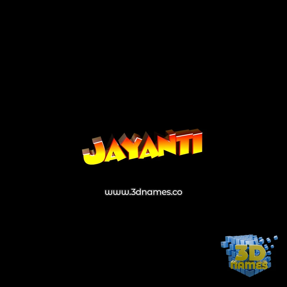 jayanti in Black Background style - 3D name wallpaper