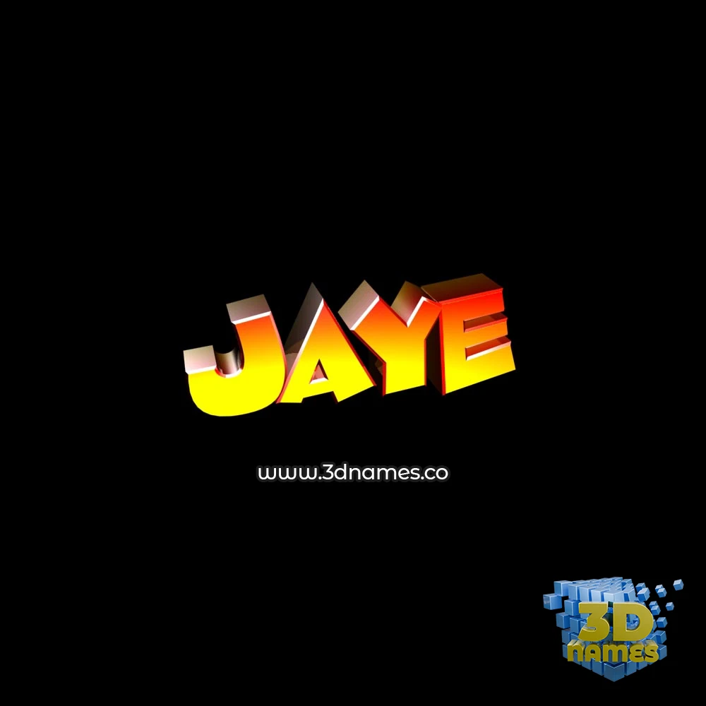 jaye in Black Background style - 3D name wallpaper