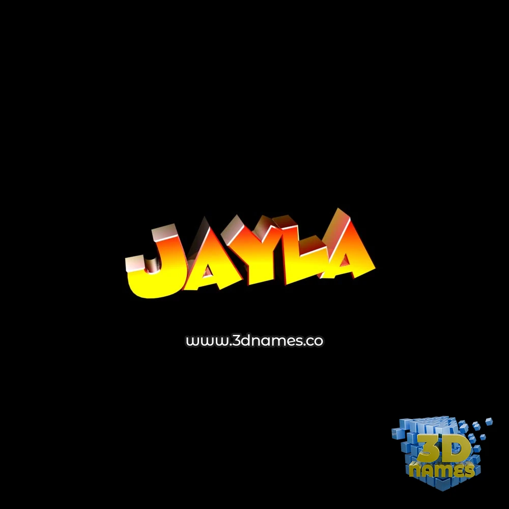 jayla in Black Background style - 3D name wallpaper