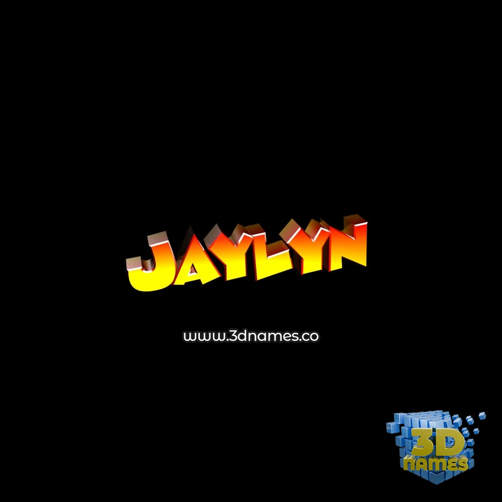jaylyn in Black Background style - 3D name wallpaper