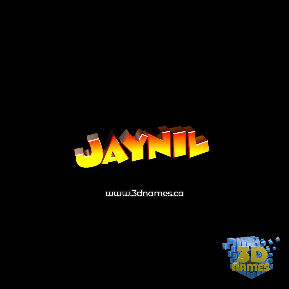 jaynil in Black Background style - 3D name wallpaper
