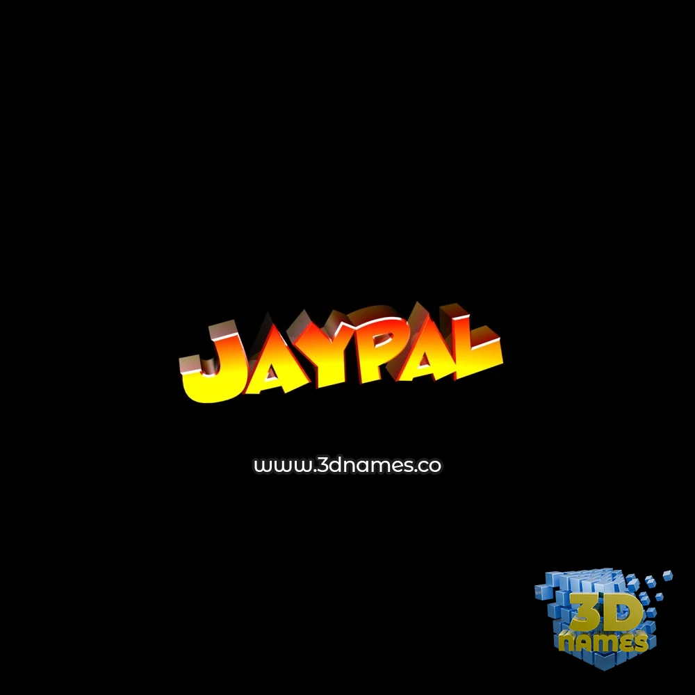 jaypal in Black Background style - 3D name wallpaper