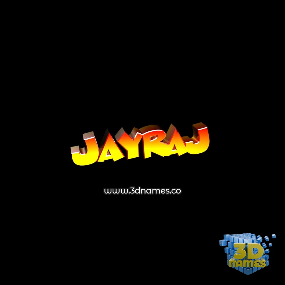 jayraj in Black Background style - 3D name wallpaper