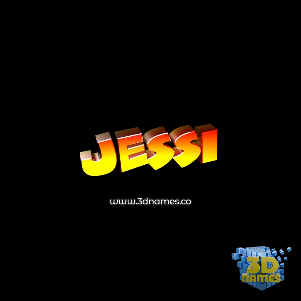 jessi in Black Background style - 3D name wallpaper