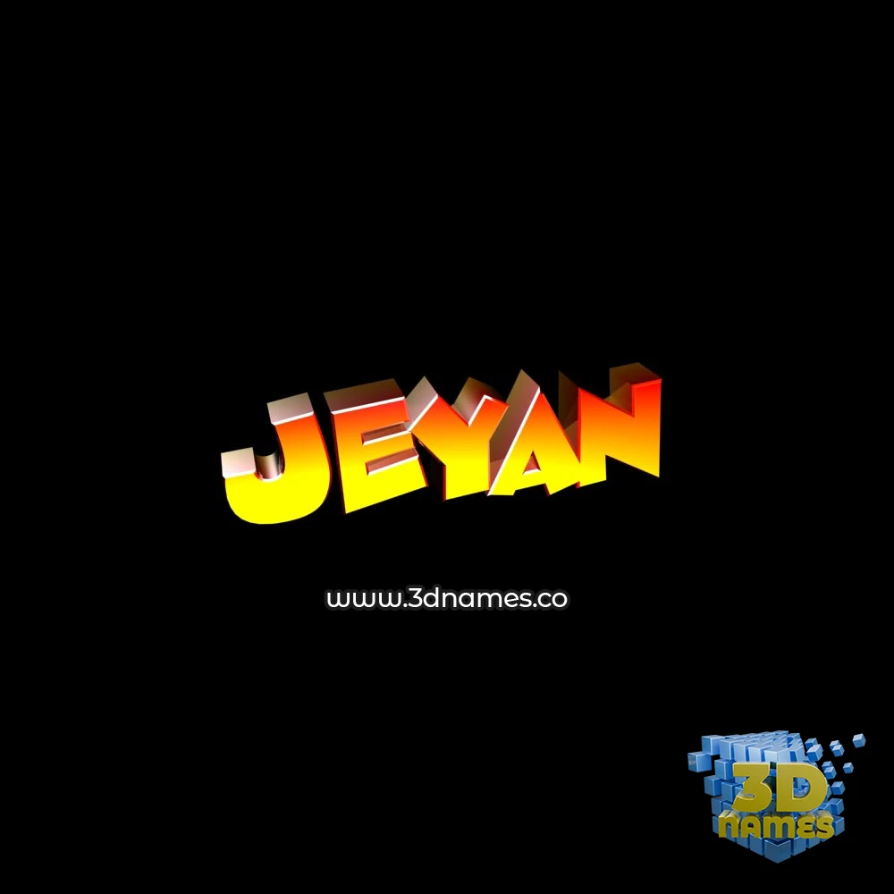 jeyan in Black Background style - 3D name wallpaper