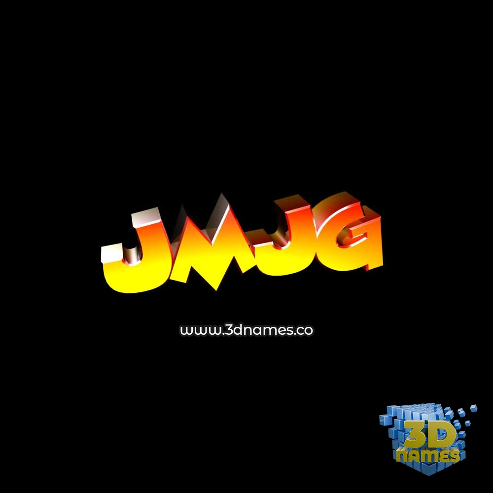 jmjg in Black Background style - 3D name wallpaper