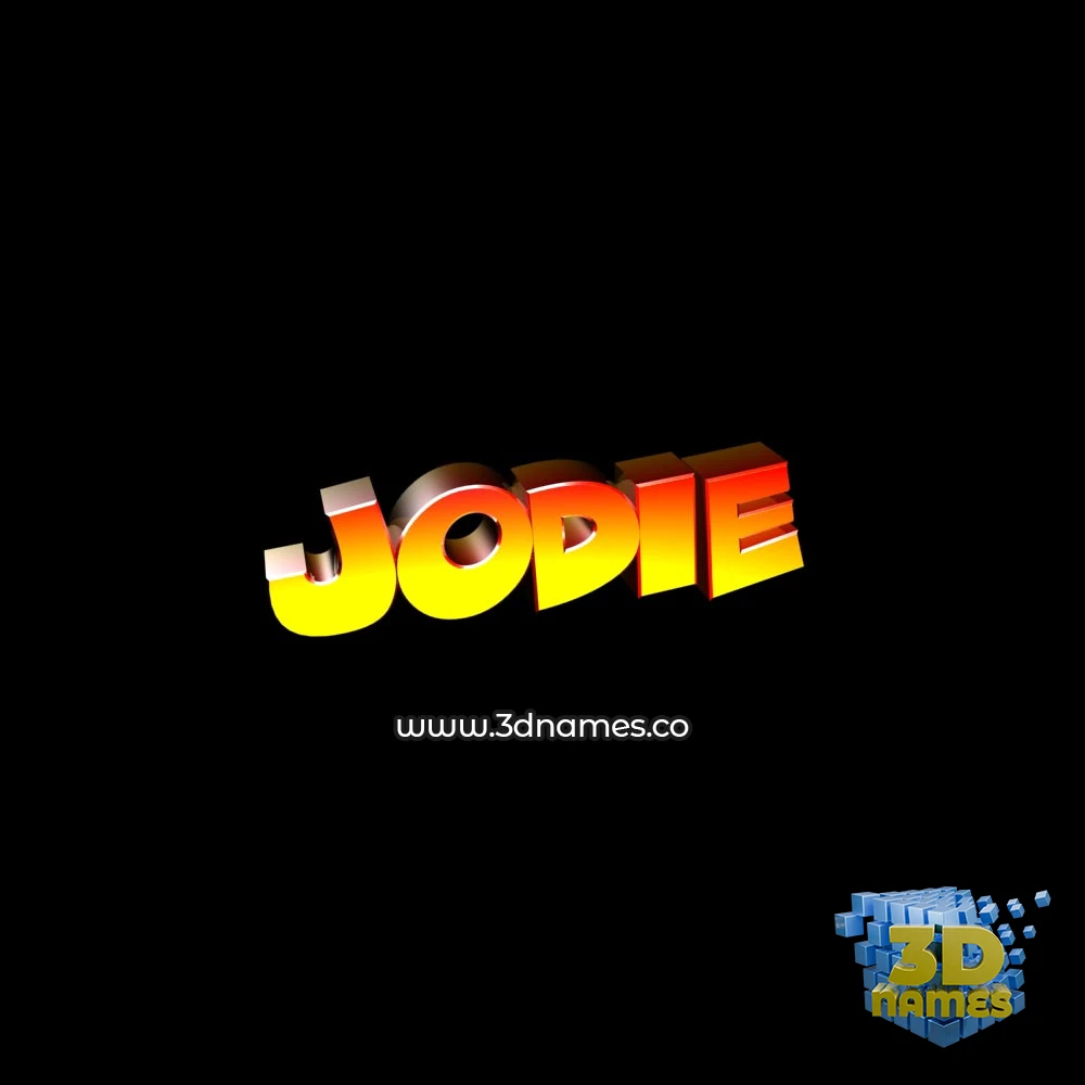 jodie in Black Background style - 3D name wallpaper