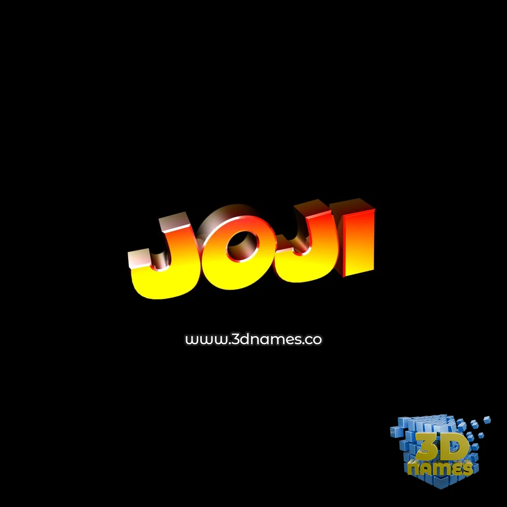 joji in Black Background style - 3D name wallpaper