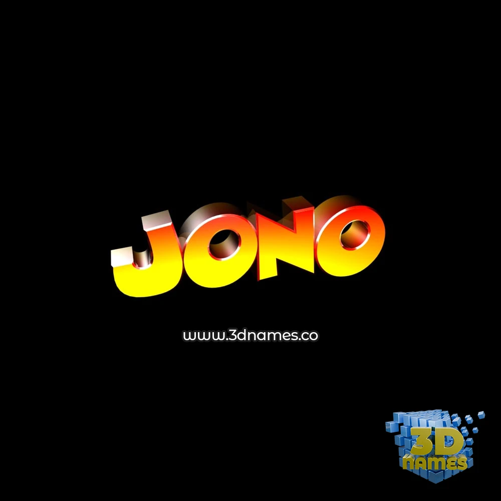 jono in Black Background style - 3D name wallpaper