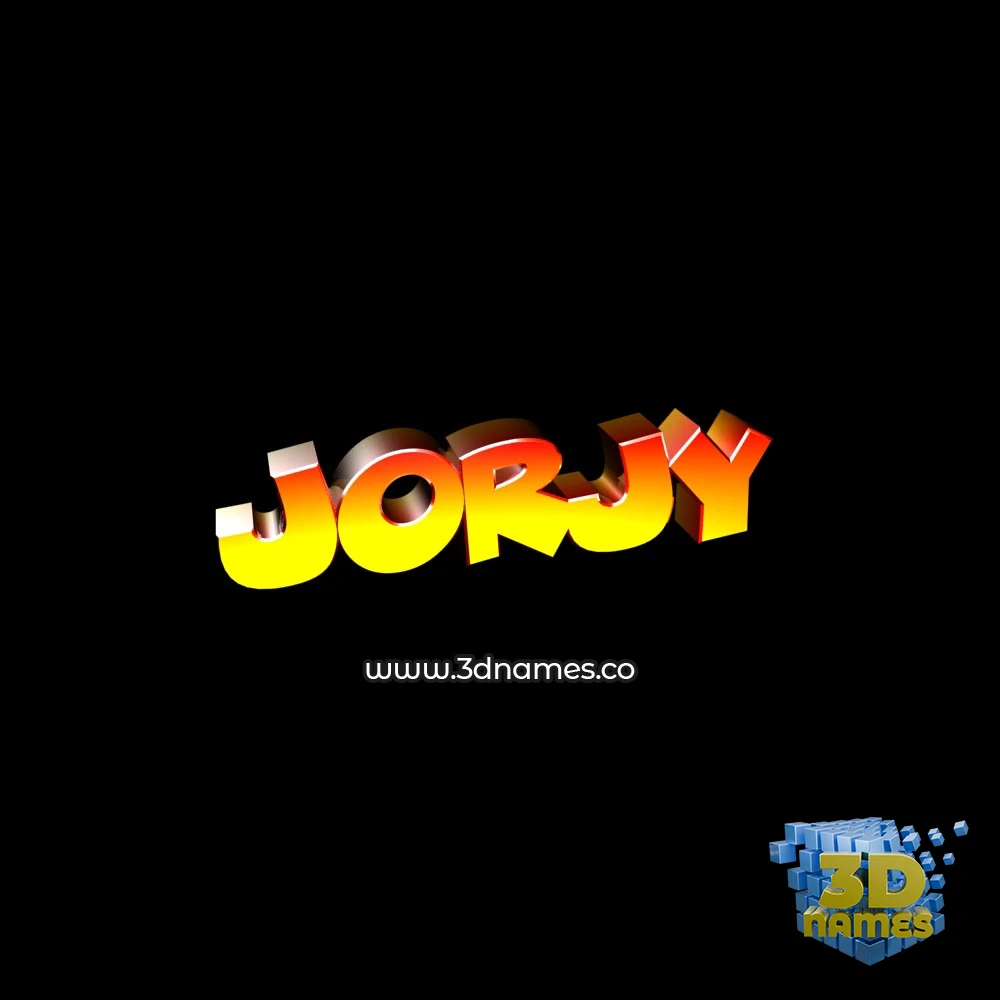 jorjy in Black Background style - 3D name wallpaper