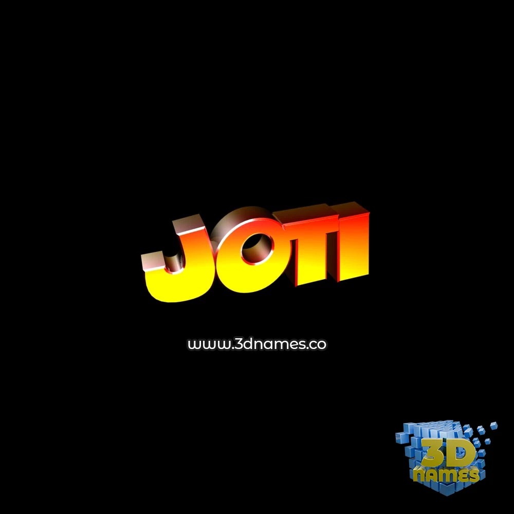 joti in Black Background style - 3D name wallpaper