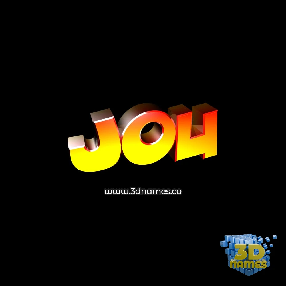 jou in Black Background style - 3D name wallpaper