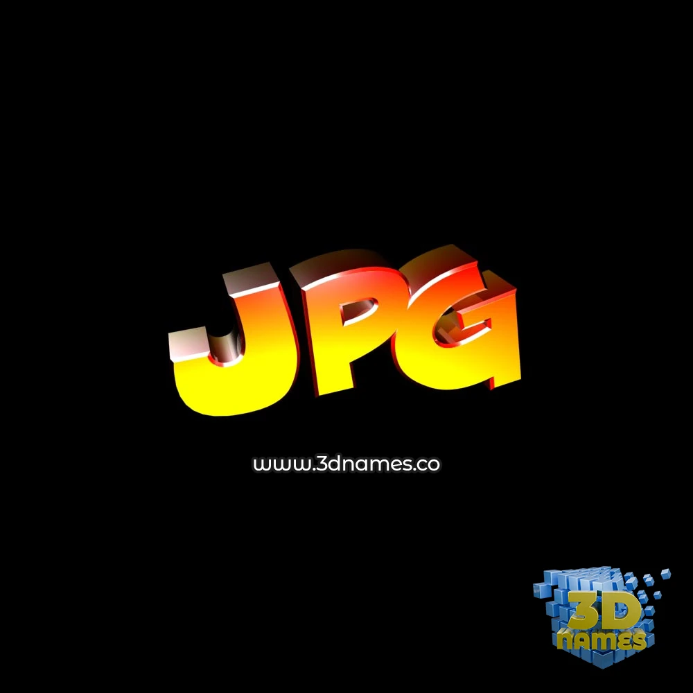 jpg in Black Background style - 3D name wallpaper