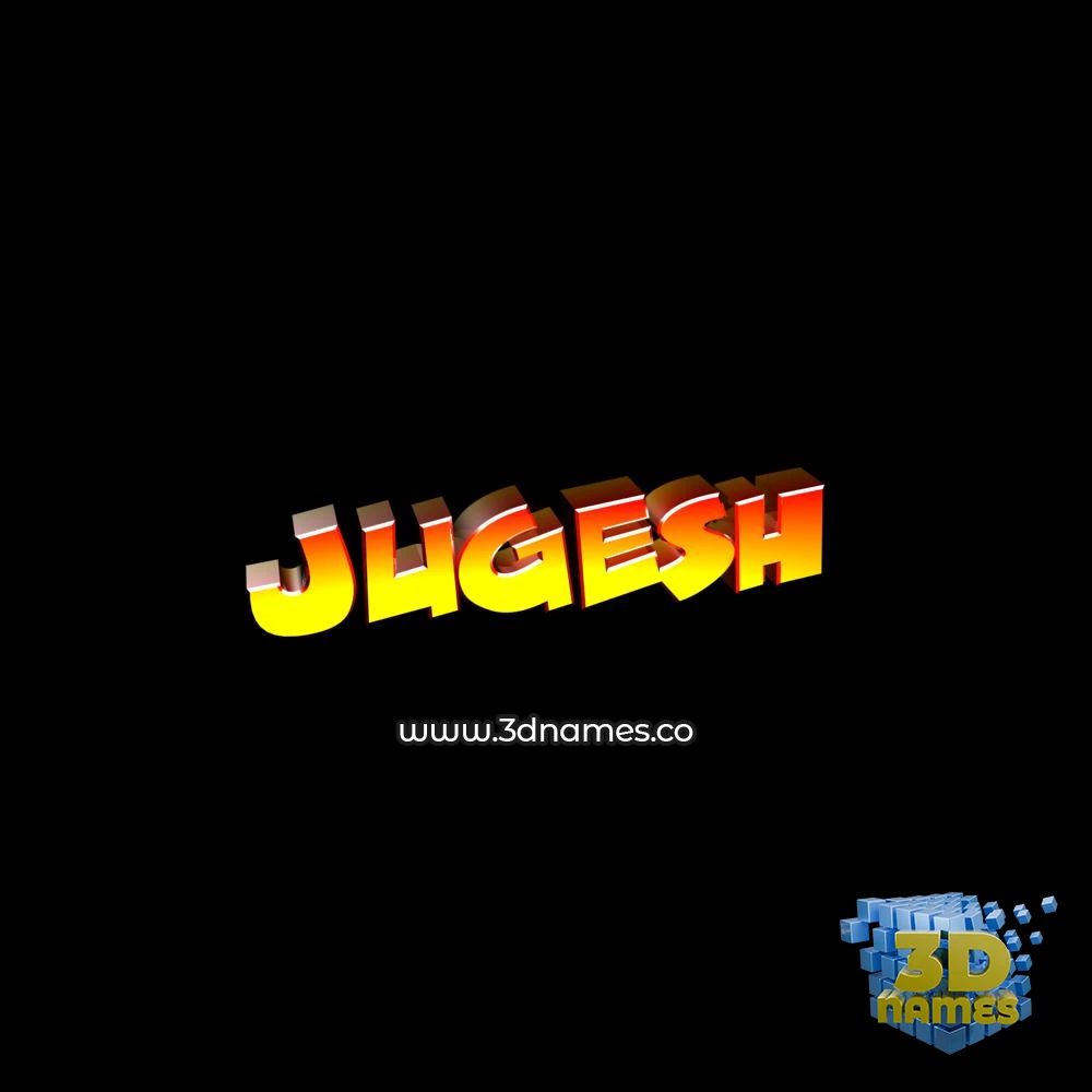 jugesh in Black Background style - 3D name wallpaper