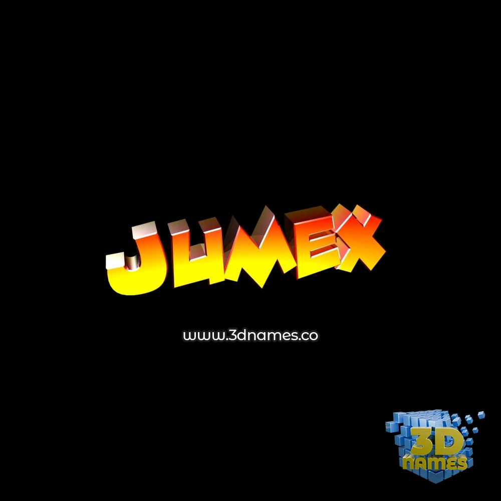 jumex in Black Background style - 3D name wallpaper