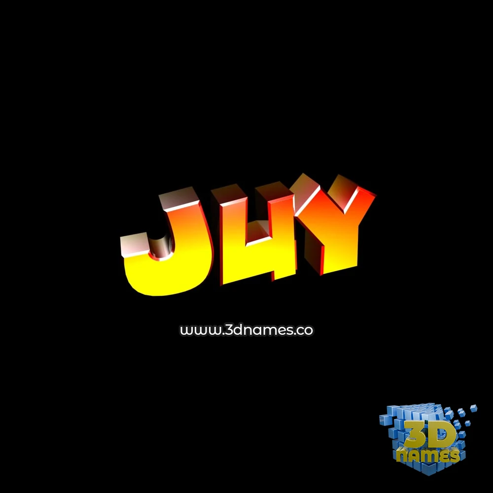 juy in Black Background style - 3D name wallpaper