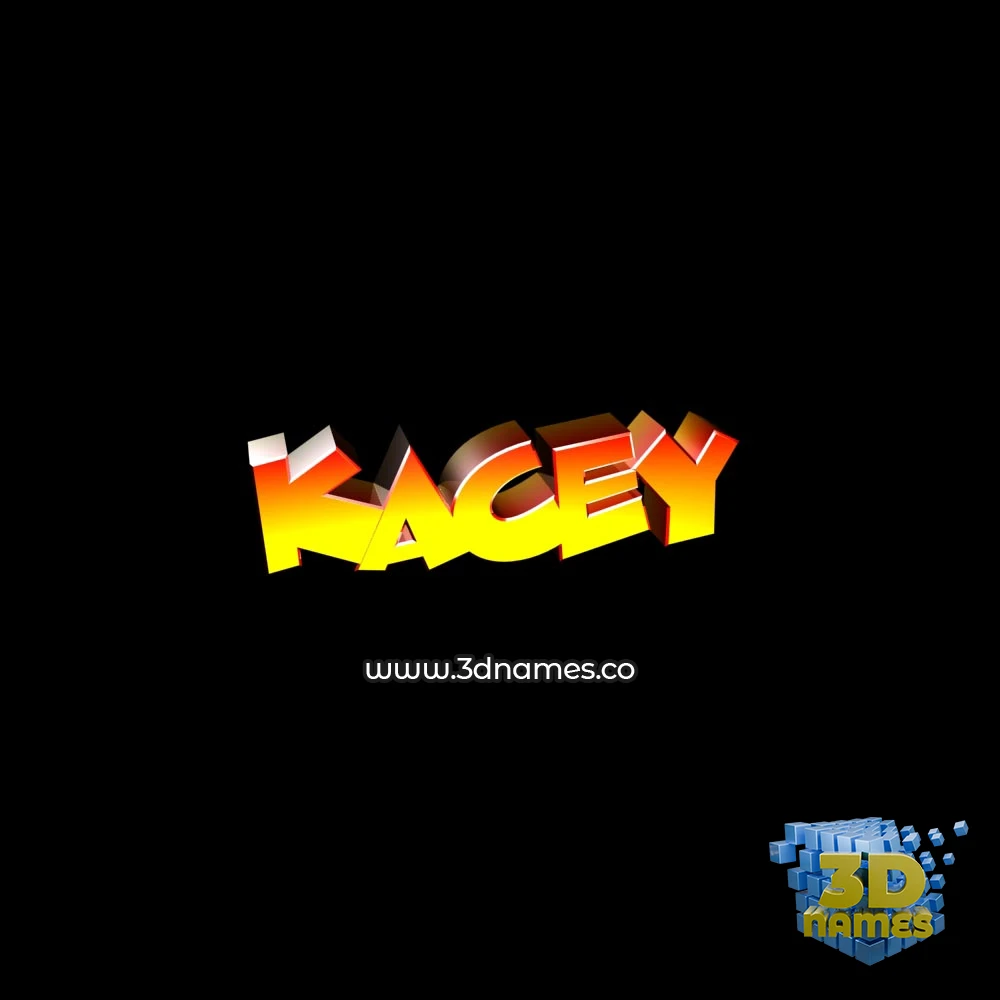 kacey in Black Background style - 3D name wallpaper