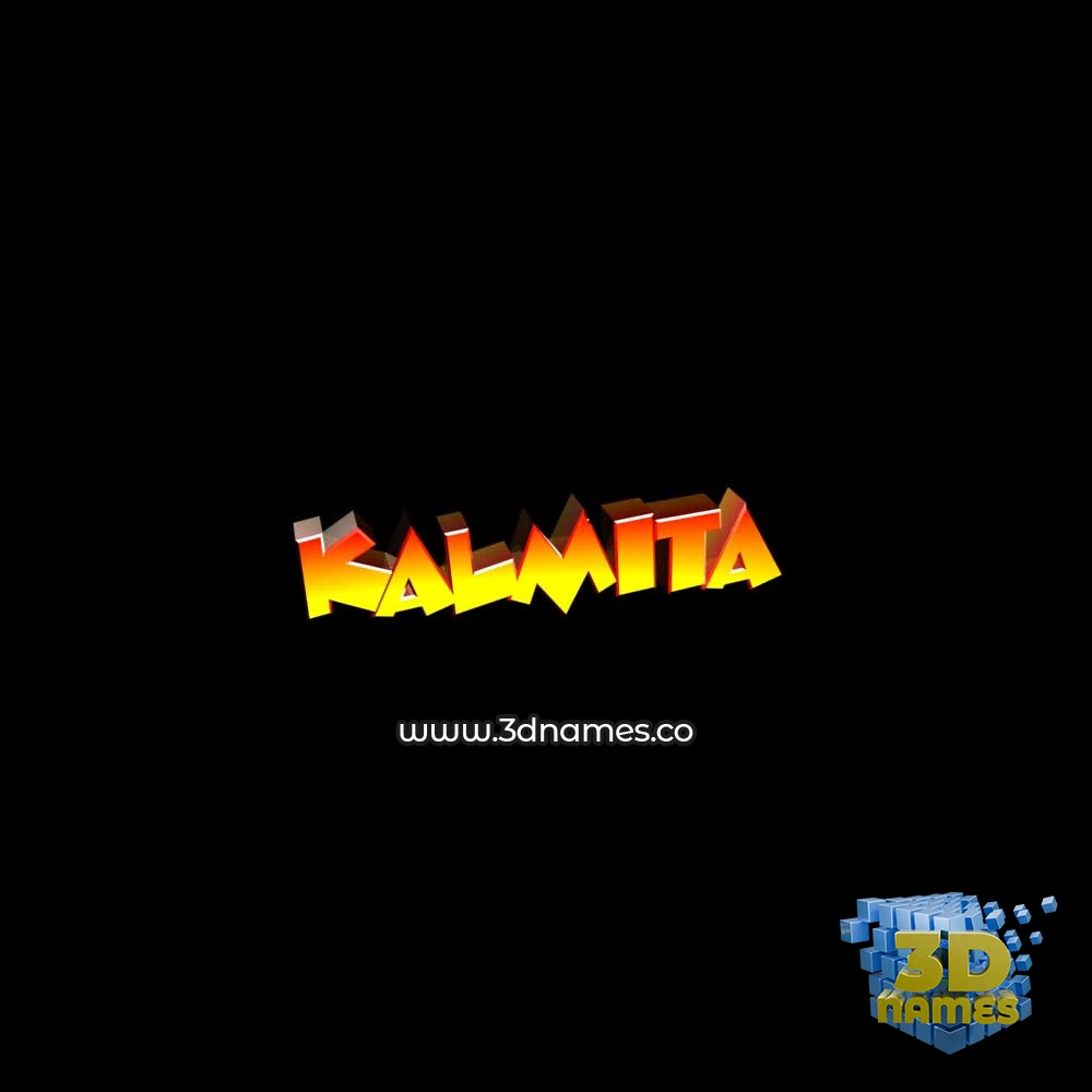 kalmita in Black Background style - 3D name wallpaper