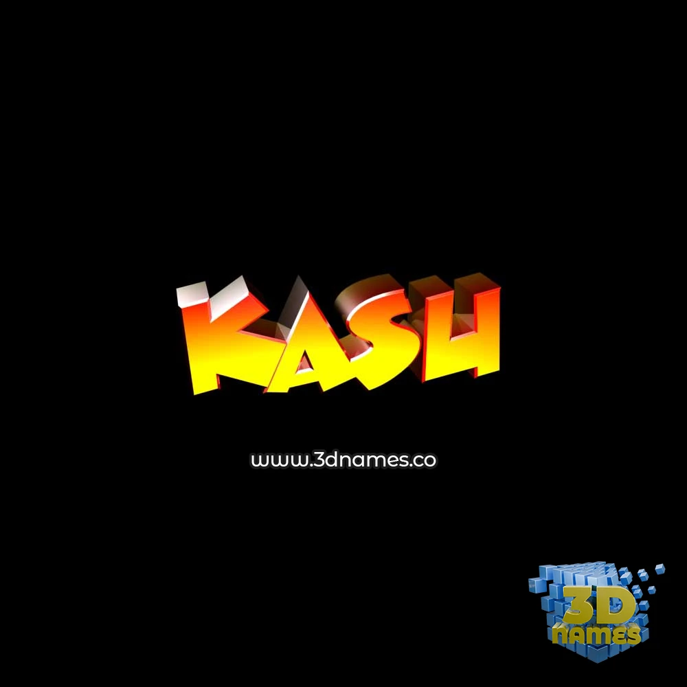 kasu in Black Background style - 3D name wallpaper