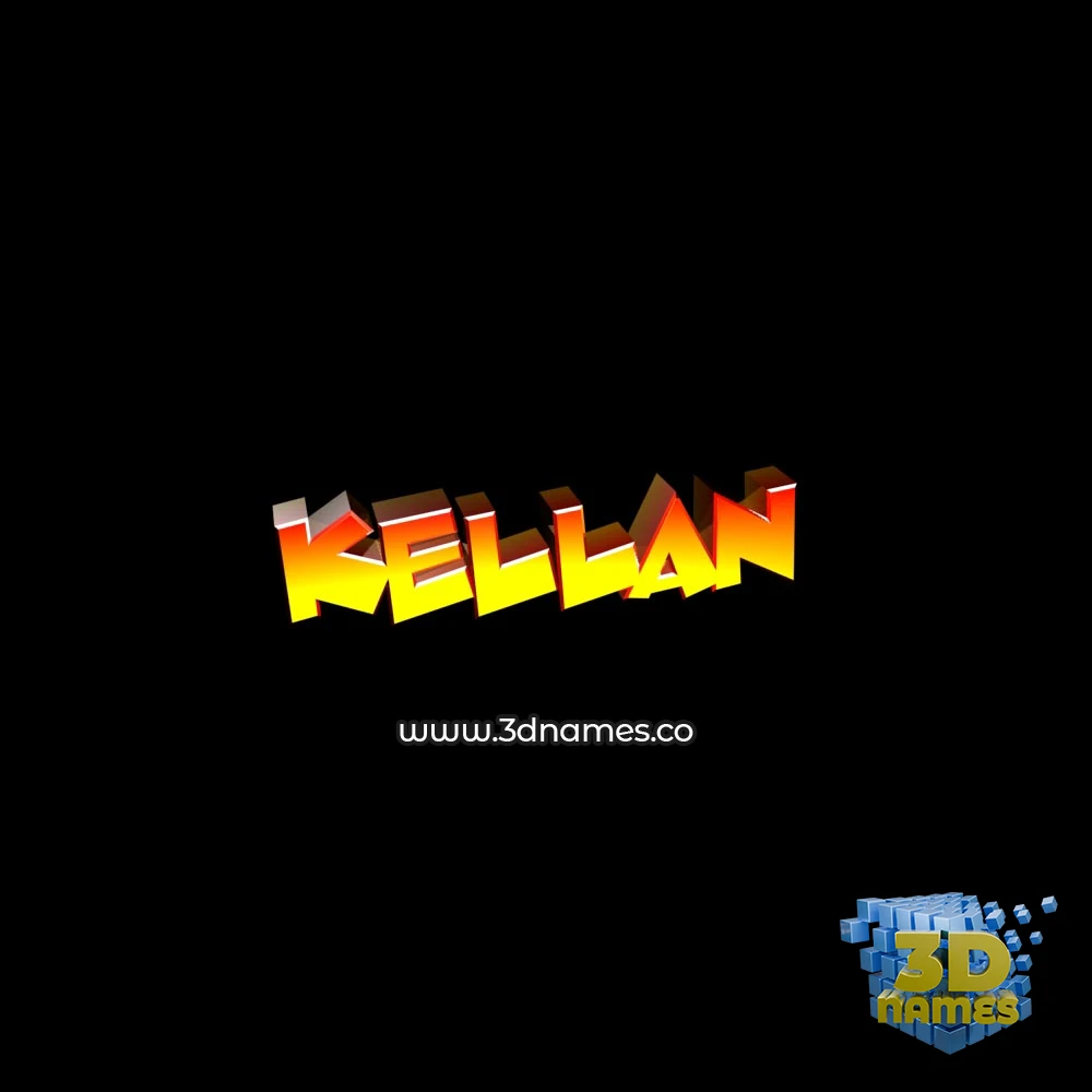 kellan in Black Background style - 3D name wallpaper