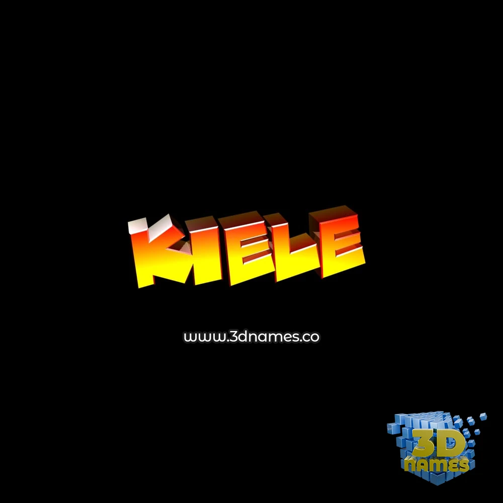 kiele in Black Background style - 3D name wallpaper