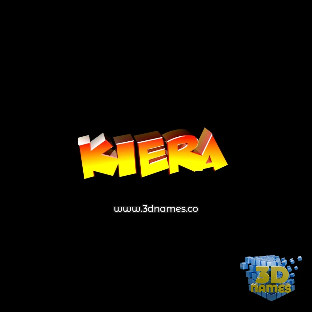 kiera in Black Background style - 3D name wallpaper