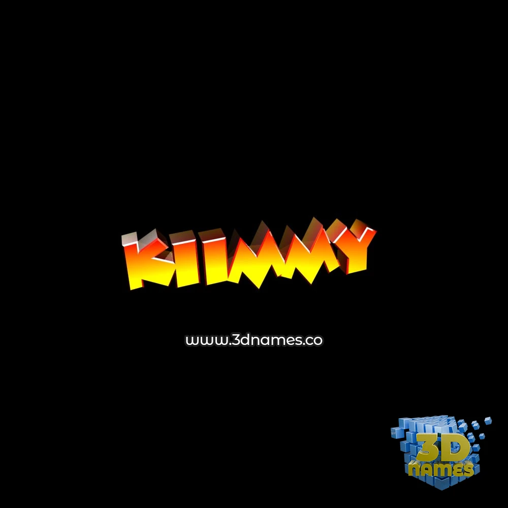 kiimmy in Black Background style - 3D name wallpaper