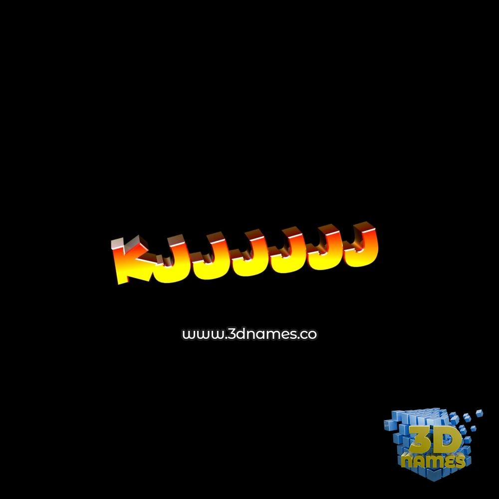 kjjjjjj in Black Background style - 3D name wallpaper