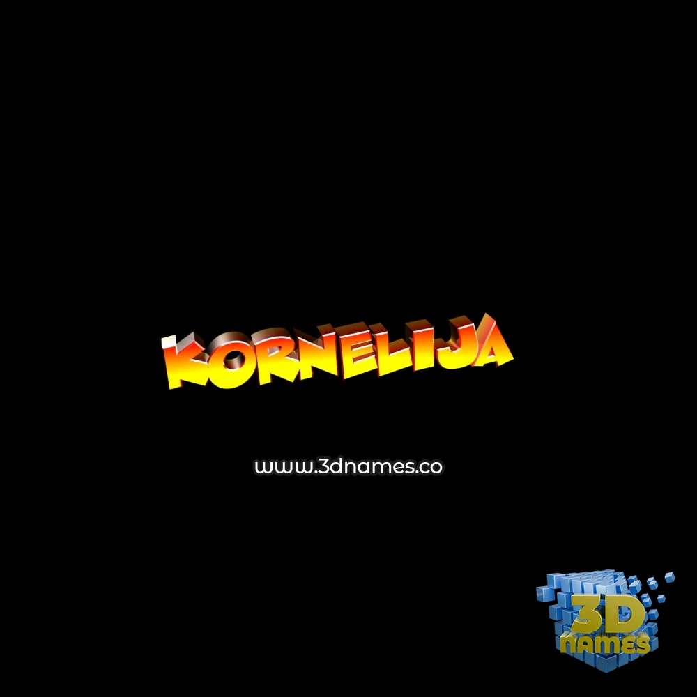 kornelija in Black Background style - 3D name wallpaper
