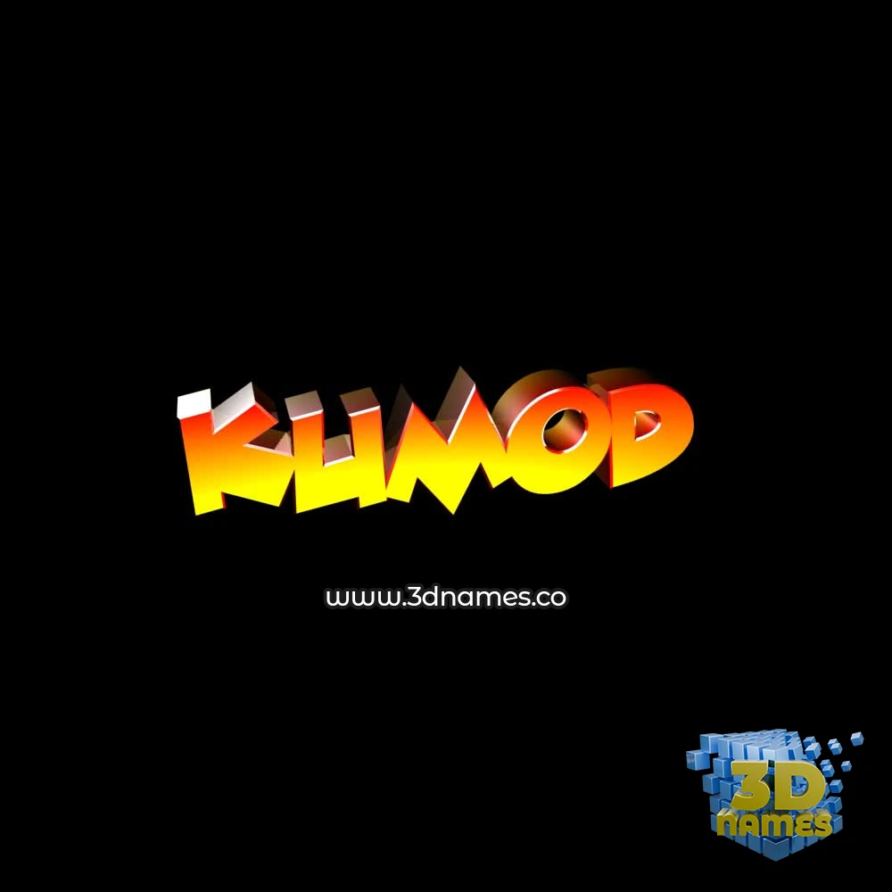 kumod in Black Background style - 3D name wallpaper