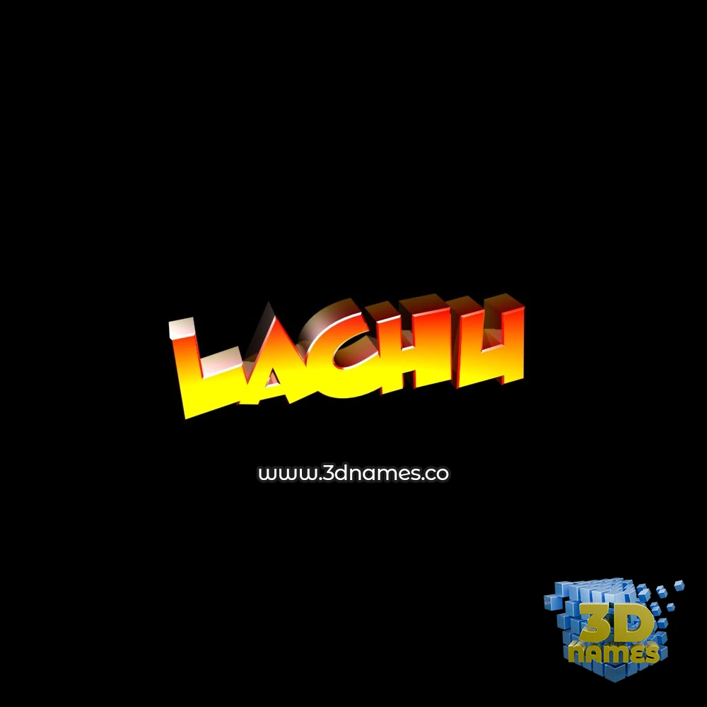 lachu in Black Background style - 3D name wallpaper